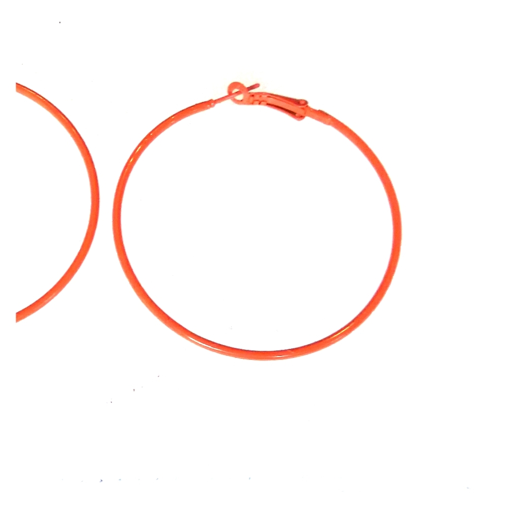 Brand New Thin Orange hoop earrings